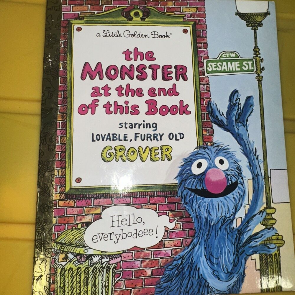 Little Golden Book THE MONSTER AT THE END OF THIS BOOK STARRING GROVER
